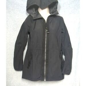 Lululemon Reversible Jacket Size 2 Hooded Black Animal Print Reverse Lightweight